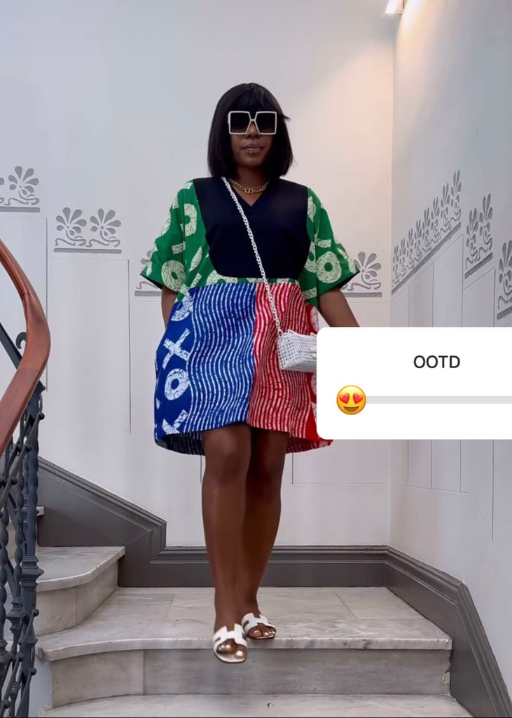 Titi Agbada Mini Dress