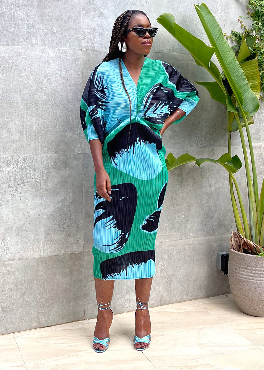 Olivia pleated dress – Ladyee