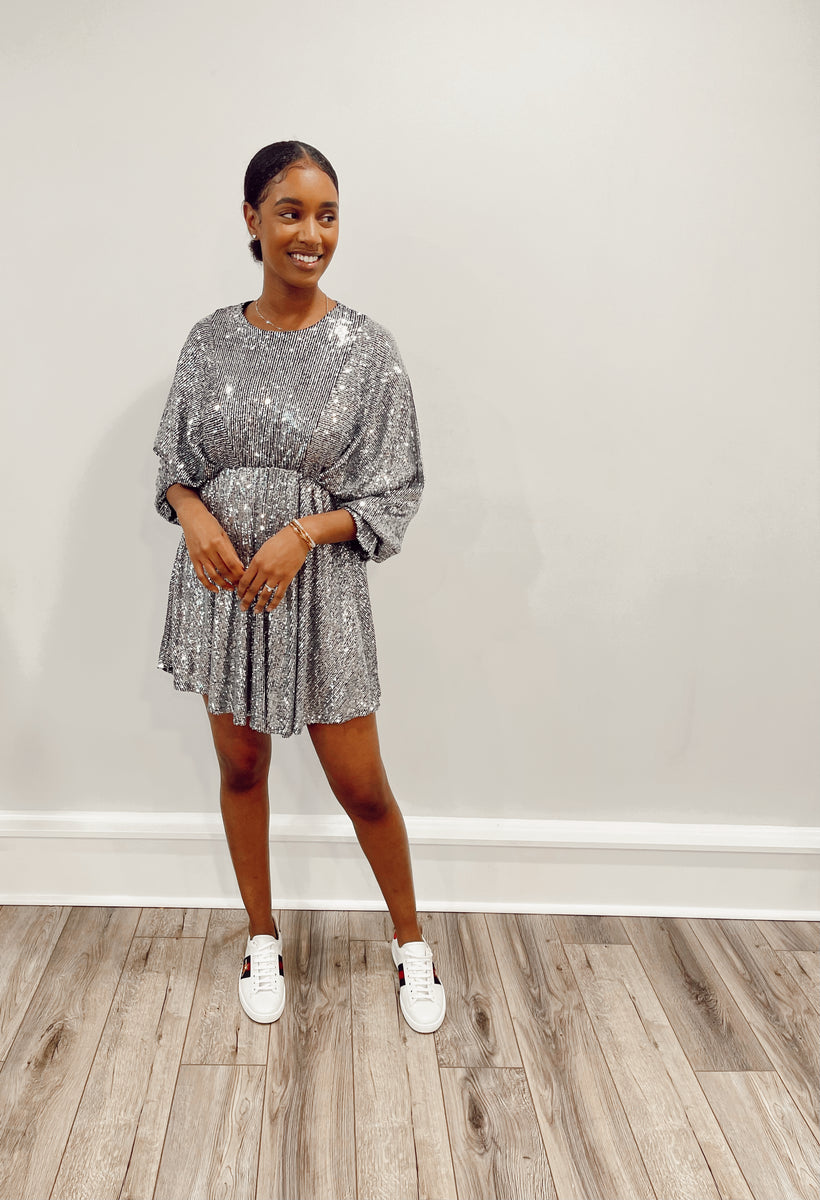 Agnes Shimmer Sequin Mini Dress – Ladyee