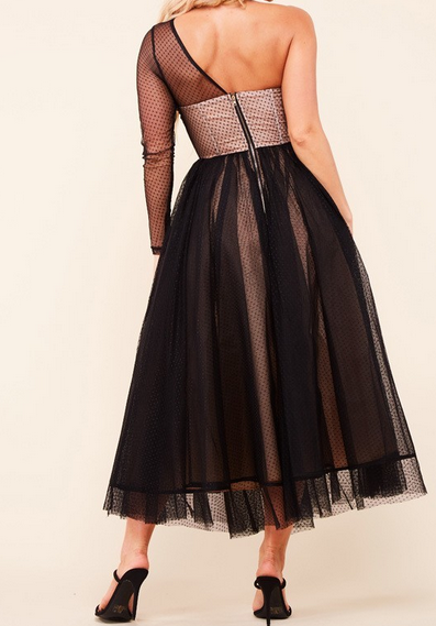 Mesh party dress – Ladyee