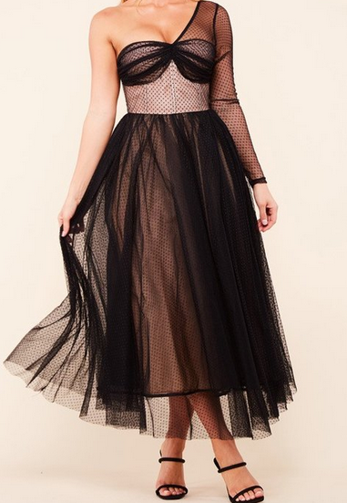 Yara Mesh Party Dress Yara Mesh Party Dress