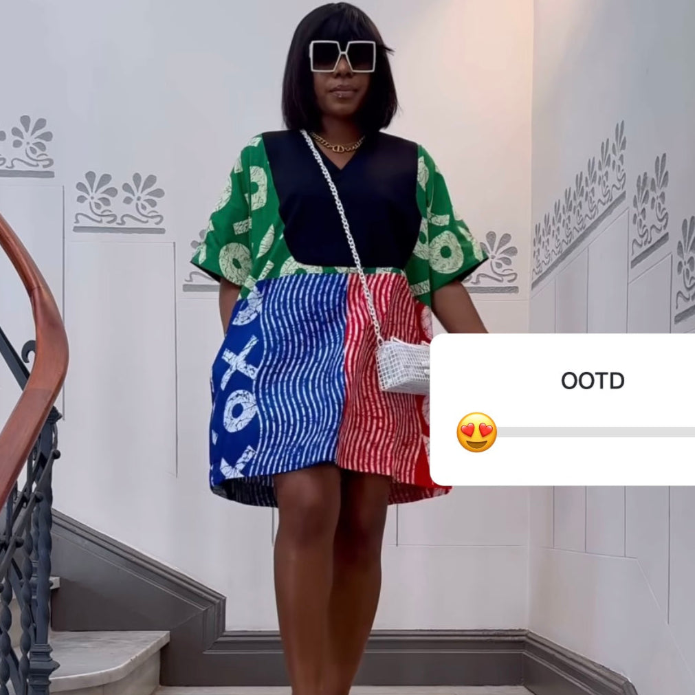 Titi Agbada Mini Dress