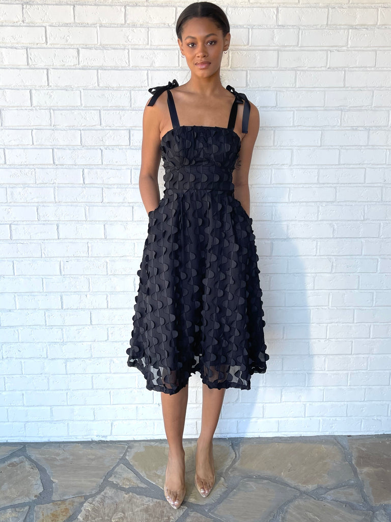 Andrea petal midi dress – Ladyee